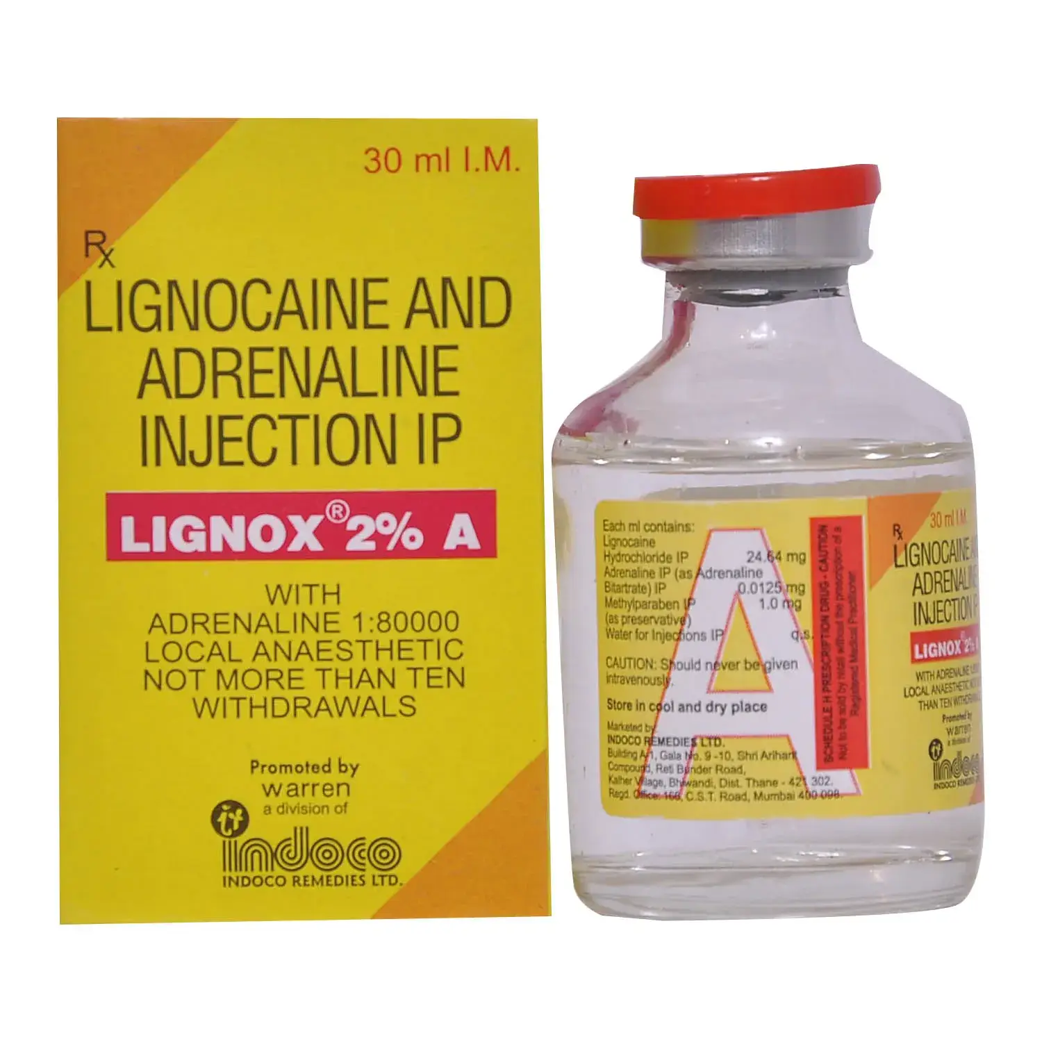 Lignox 2 % A Injection